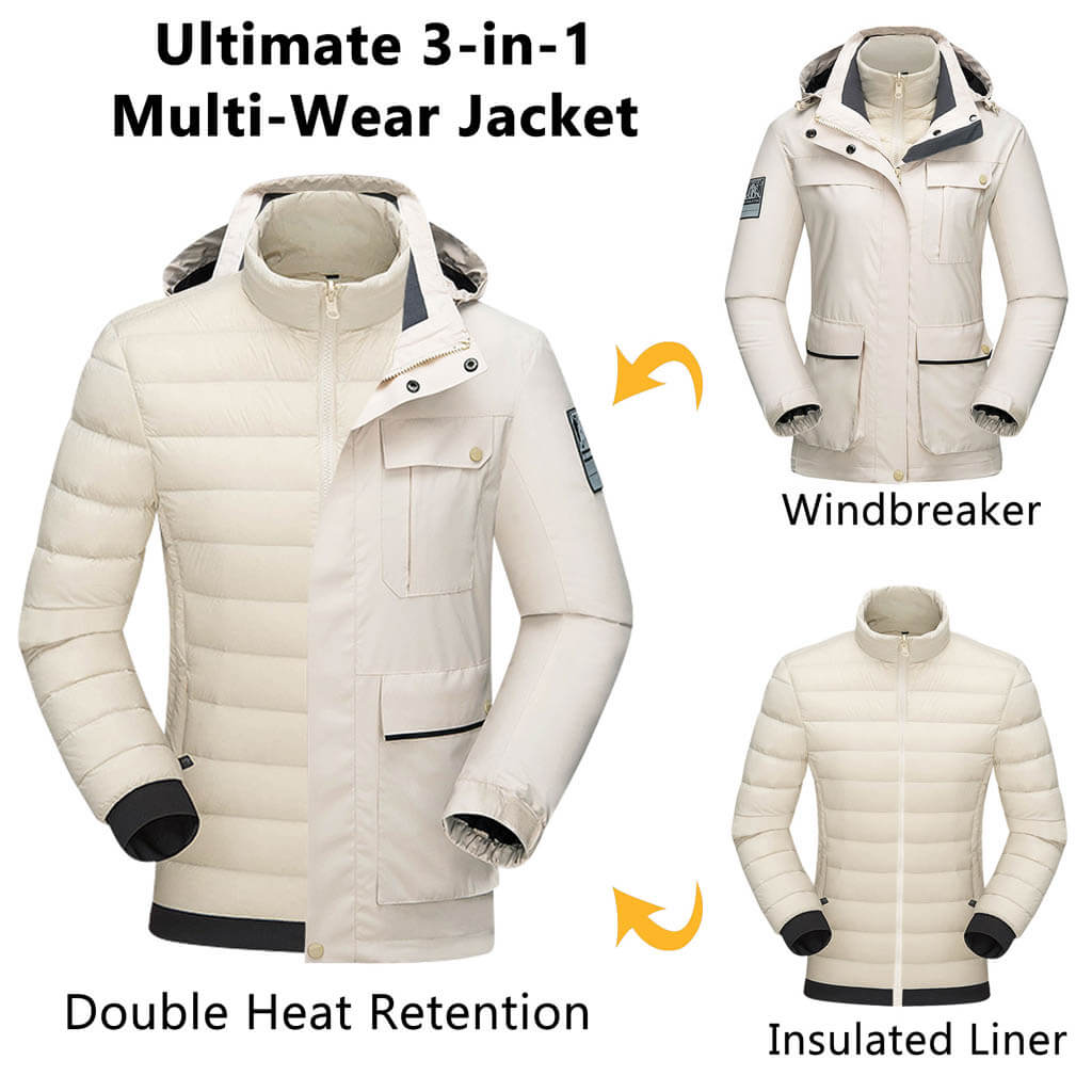 custom 3-in-1 outdoor research women's rain jacket details multi-wear