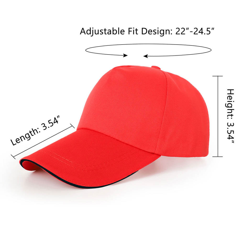 custom fitted men's baseball hat adjustable fit