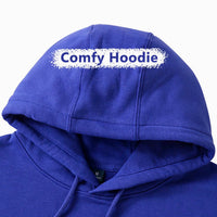 custom french terry men's training hoodie details 1