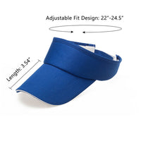 custom men's golf visors adjustable fit