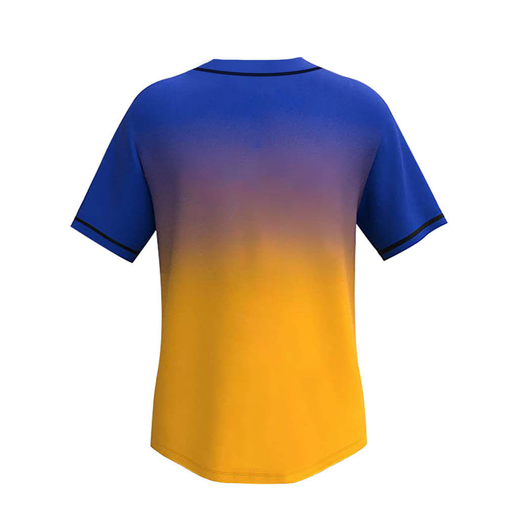 Custom Men s Ombre Baseball Style Shirts Power Rich Sports Inc