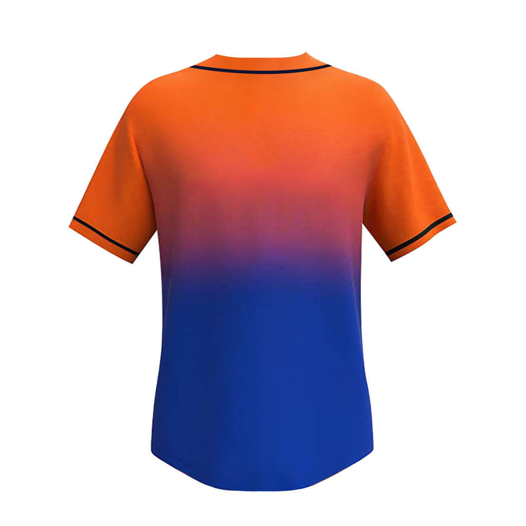 Orange 2024 blue shirt